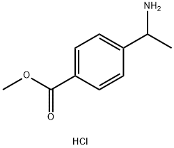 4-(1-氨基乙基)苯甲酸甲酯盐酸盐 结构式