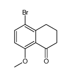 5-溴-3,4-二氢-8-甲氧基-1(2H)-萘酮 结构式