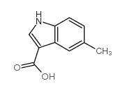 5-甲基-3-吲哚甲酸 结构式