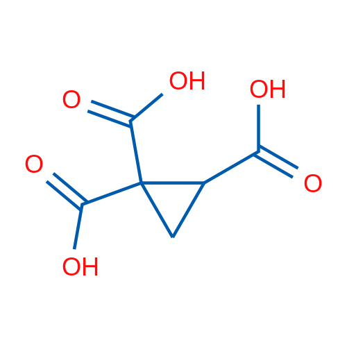 1,1,2-环丙烷三羧酸 结构式
