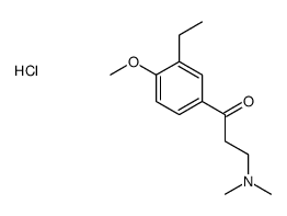 3-(二甲氨基)-1-(3-乙基-4-甲氧基苯基)-1-丙酮盐酸盐 结构式