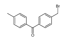 4-溴甲基-4'-甲基二苯甲酮 结构式