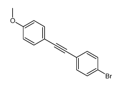 1-溴-4-[2-(4-甲氧基苯基)乙炔基]苯 结构式