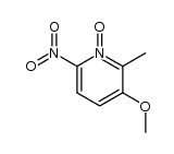 Pyridine, 3-methoxy-2-methyl-6-nitro-, 1-oxide 结构式