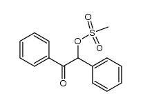 2-[(甲磺酰基)氧基]-1,2-二苯基乙酮 结构式