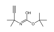 N-(1,1-二甲基-2-丙炔-1-基)氨基甲酸1,1-二甲基乙酯 结构式