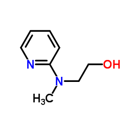 2-[N-甲基-N-(2-吡啶基)氨基]乙醇 结构式