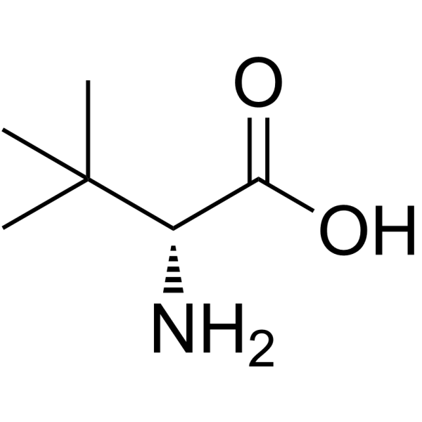 D-叔亮氨酸 结构式
