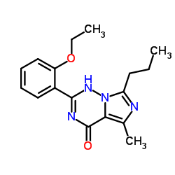 2-(2-乙氧基苯基)-5-甲基-7-丙基-3H-咪唑并[5,1-f][1,2,4]三嗪-4-酮 结构式