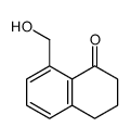 3,4-二氢-8-(羟甲基)-1(2H)-萘酮 结构式