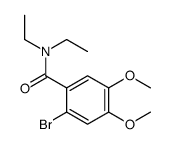 2-溴-N,N-二乙基-4,5-二甲氧基苯甲酰胺 结构式