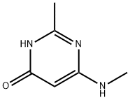 2-甲基-6-(甲氨基)-4-嘧啶醇 结构式