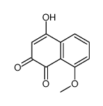 2-羟基-8-甲氧基-1,4-萘二酮 结构式