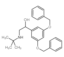 1-[3,5-二(苄氧基)苯基]-2-(叔丁基氨基)乙醇 结构式