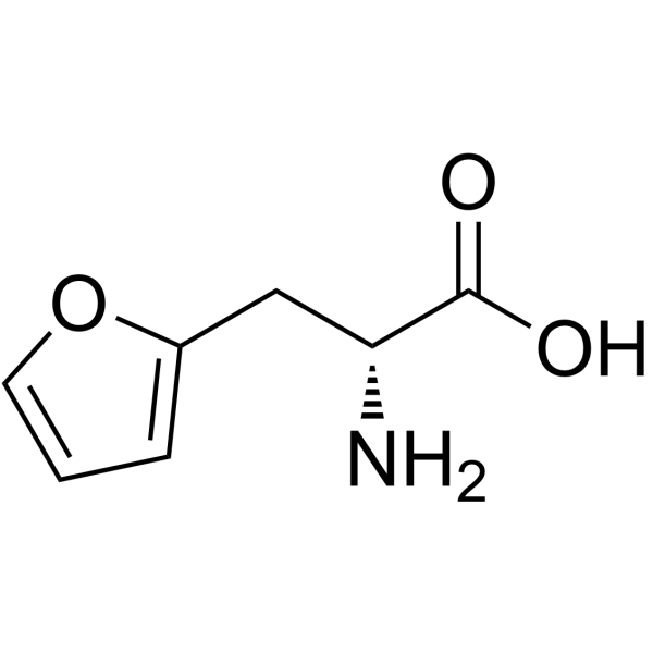 D-3-(2-呋喃基)丙氨酸 结构式