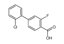 2-氯-3-氟-[1,1'-联苯]-4-羧酸 结构式