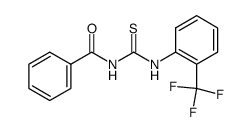 3-benzoyl-1-[2-(trifluoromethyl)phenyl]thiourea 结构式