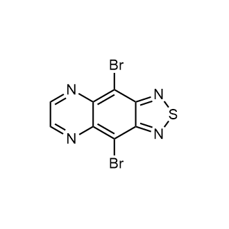 4,9-二溴-[1,2,5]噻二唑并[3,4-g]喹喔啉 结构式