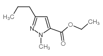 1-甲基-3-丙基-1H-吡唑-5-甲酸乙酯 结构式