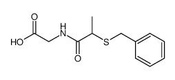 Glycine, N-[1-oxo-2-[(phenylmethyl)thio]propyl]- 结构式