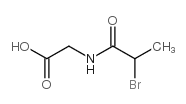 (2-BROMO-PROPIONYLAMINO)-ACETIC ACID 结构式