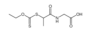 Glycine, N-(2-mercaptopropionyl)-, O-ethyl dithiocarbonate (ester) (8CI) 结构式