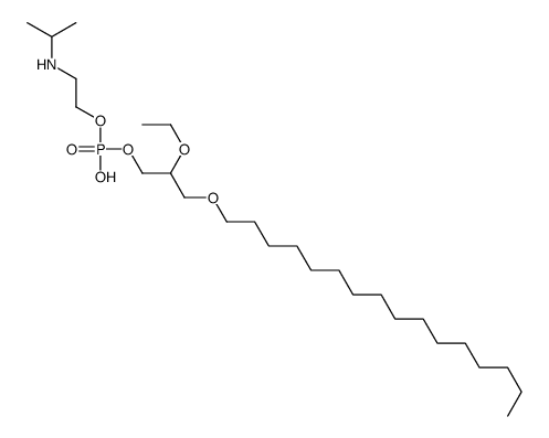 Phosphoric acid,mono[2-ethoxy-3-(hexadecyloxy)propyl] mono[2-[(1-methylethyl)amino]ethyl] ester 结构式