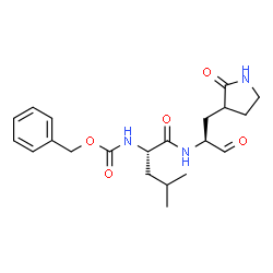 benzyl ((2S)-4-methyl-1-oxo-1-(((2S)-1-oxo-3-(2-oxo-1l2-pyrrolidin-3-yl)propan-2-yl)-l2-azanyl)pentan-2-yl)carbamate 结构式