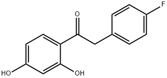 1-(2,4-二羟基苯基)-2-(4-氟苯基)乙烷-1-酮 结构式