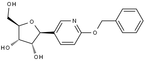 D-Ribitol, 1,4-anhydro-1-C-[6-(phenylmethoxy)-3-pyridinyl]-, (1S)- 结构式