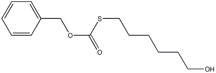 6-(S-苄氧羰基)巯基己烷-1-醇 结构式