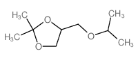 2,2-二甲基-4-(异丙氧基甲基)-1,3-二氧戊环 结构式