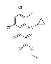 (Z)-3-环丙基氨基-2-(2,4-二氯-5-氟苯甲酰基)丙烯酸乙酯 结构式
