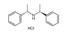 (S,S)-(-)-双(α-甲苄基)胺盐酸盐 结构式