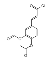2-Propenoyl chloride, 3-[3,4-bis(acetyloxy)phenyl]- 结构式