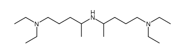 N4-[4-(二乙氨基)-1-甲基丁基]-N1,N1-二乙基-1,4-戊二胺 结构式