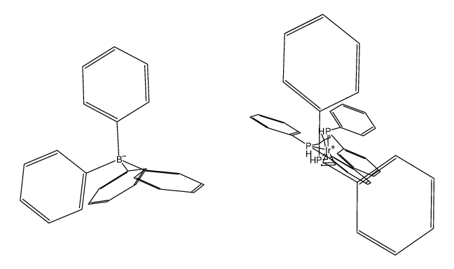 [[2-[(二苯基膦-κP)甲基]-2-甲基-1,3-亚丙基]双[二苯基膦-κP]](η2-乙烯)二氢合铱(1+) 四苯基硼酸盐(1-) 结构式