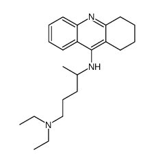 1,4-Pentanediamine, N1,N1-diethyl-N4-(1,2,3,4-tetrahydro-9-acridinyl)- 结构式