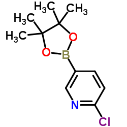 2-氯-5-(4,4,5,5-四甲基-1,3,2-二氧硼烷)吡啶 结构式