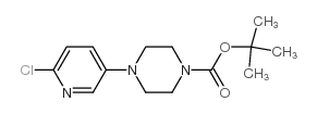 4-(6-氯-3-吡啶)-1-哌嗪羧酸1,1-二甲基乙酯 结构式