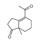 1H-Inden-1-one, 4-acetyl-2,3,5,6,7,7a-hexahydro-7a-methyl- 结构式
