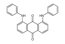 1,8-二苯氨基-9,10-蒽二酮 结构式