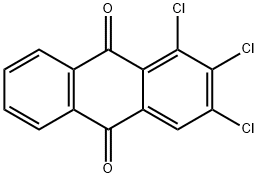 1,2,3-三氯-9,10-蒽醌 结构式