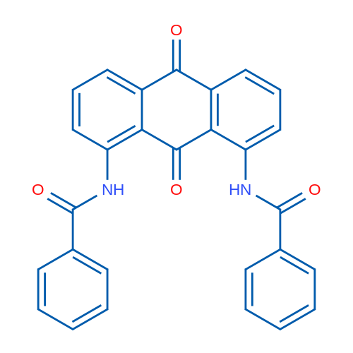 1,8-二苯甲酰胺基蒽醌 结构式