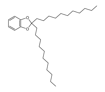 2,2-双十一烷基-1,3-苯并二氧杂环戊烯 结构式