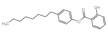水杨酸对辛基苯基酯 结构式