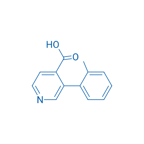 3-(2-甲基苯基)-4-吡啶羧酸 结构式