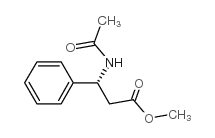 (R)-N-乙酰基-beta-苯丙氨酸甲酯 结构式