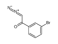 1-(3-溴苯基)-2-重氮乙酮 结构式