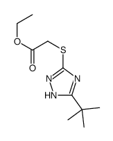 3-叔丁基-5-(乙氧基羰基)甲硫基-1,2,4-三唑 结构式